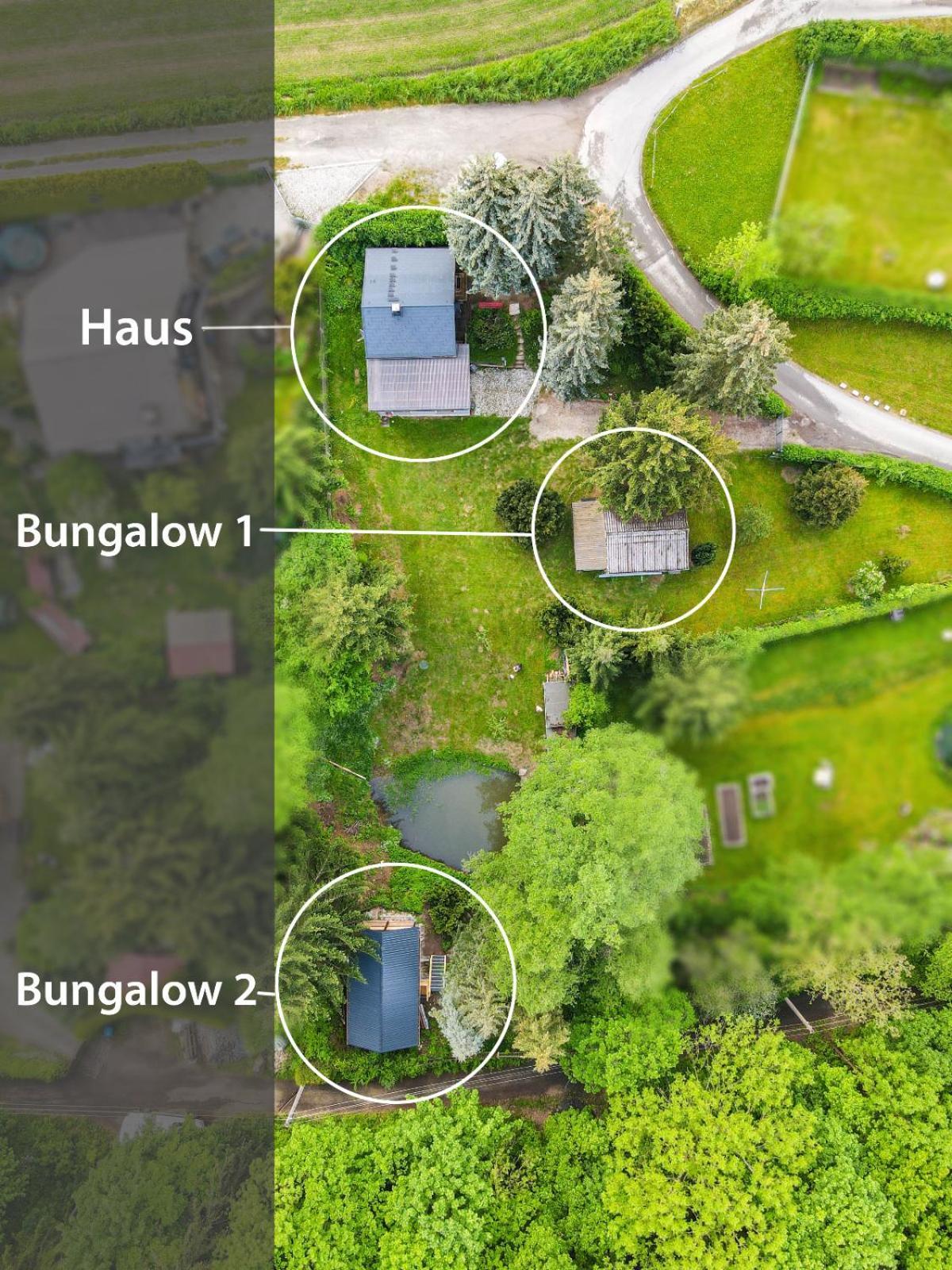 Waldfrieden Bungalow Garnsdorf Экстерьер фото